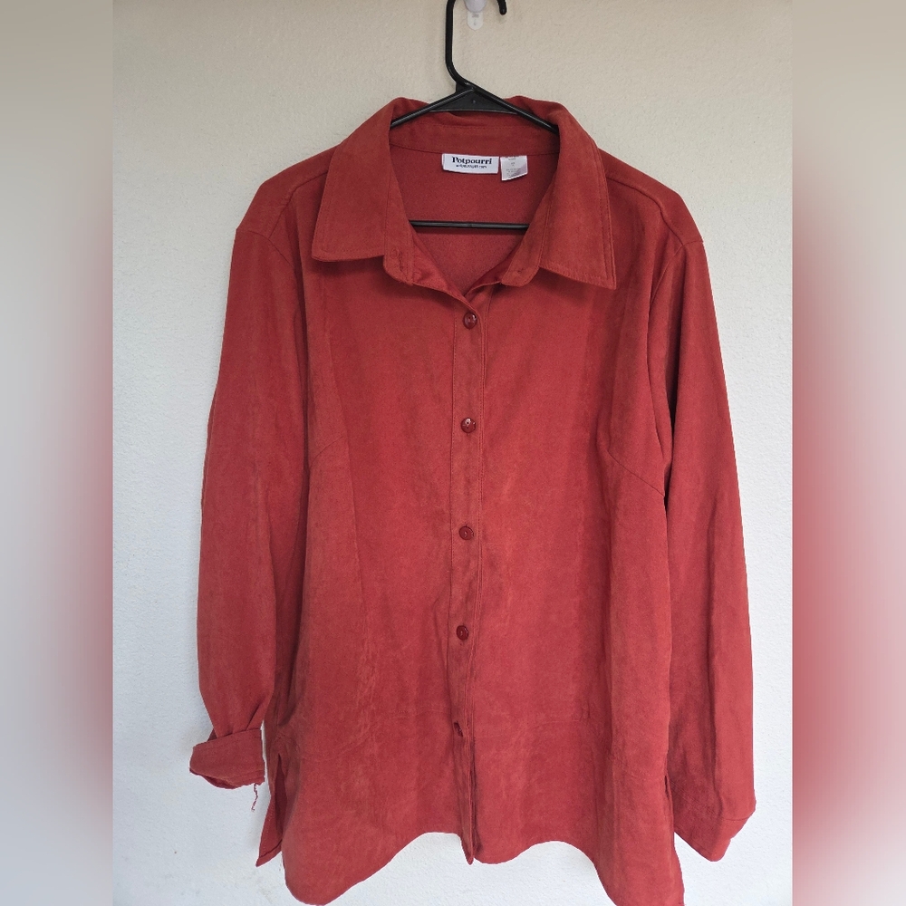 Potpourri Rust Button-Up Shirt